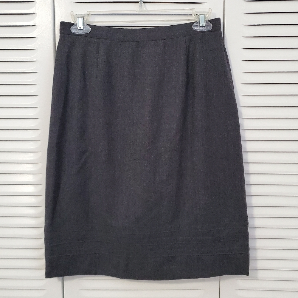 Grey Wool skirt size 6p